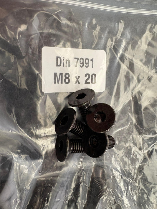 M8 x 20 Bolt DIN 7991 (Countersunk)