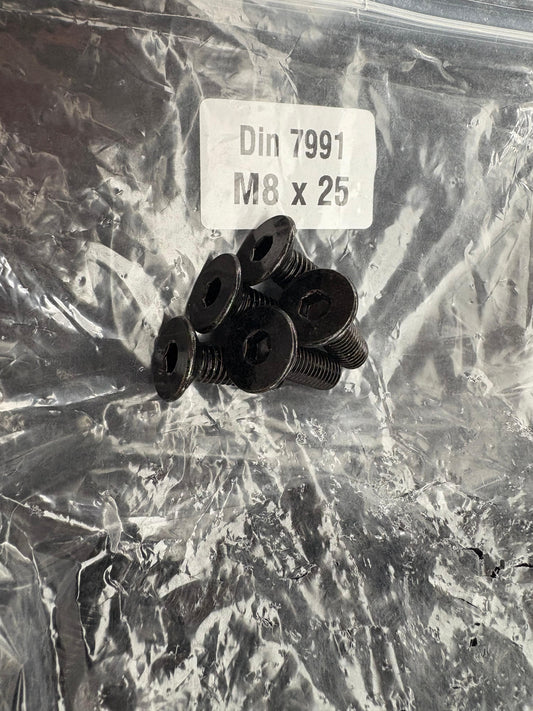 M8 x 25 Bolt DIN 7991 (Countersunk)